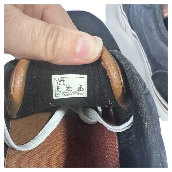 Vans Mens size 10 black Skateboarding Casual Sneaker Low Top Lace Up‎ Canvas - Picture 3 of 5